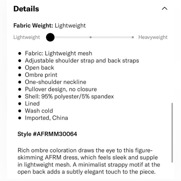 AFRM SPRING OMBRE MAXI DRESS SIZE 1X NWT - Picture 5 of 12